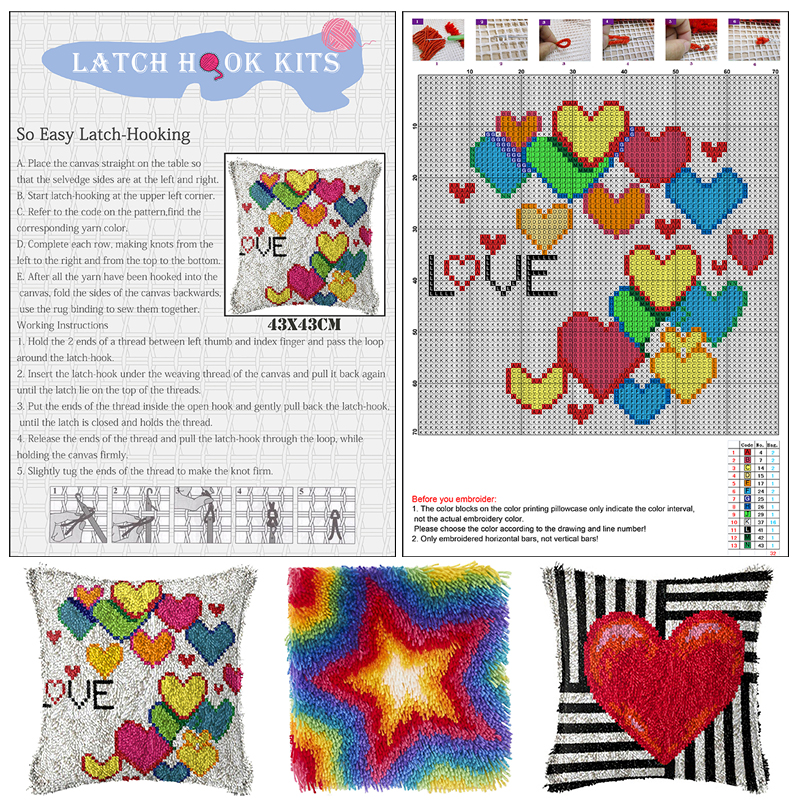 geometry Large latch hook rug  - đánh giá và giá Diy Electronics Watch