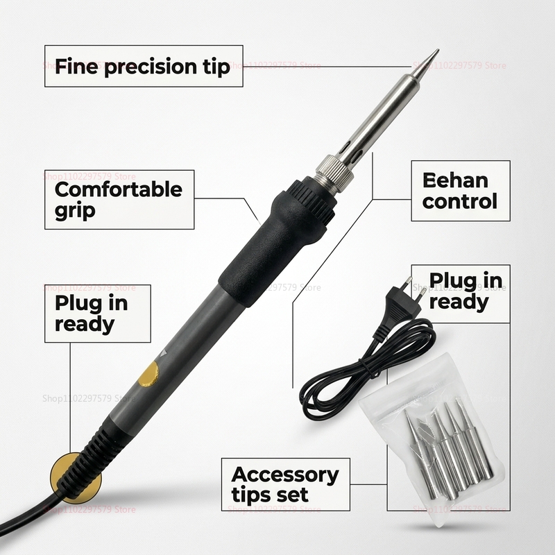 60W adjustable temperature sol - đánh giá và giá Diy Electronics Cleaner