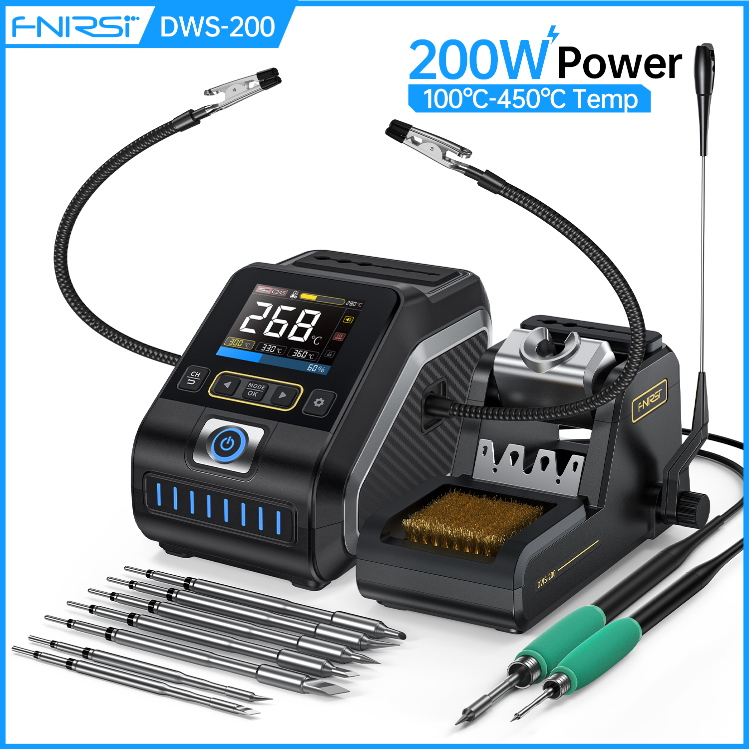 FNIRSI DWS-200 Electronic Sold - đánh giá và giá Diy Soldering Station No Electronics