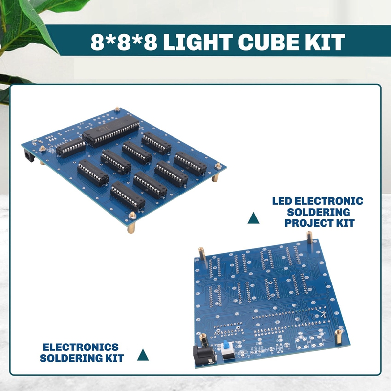 New 3D8 8x8x8 3MM Squared LED  - đánh giá và giá Diy Electronics Cleaner