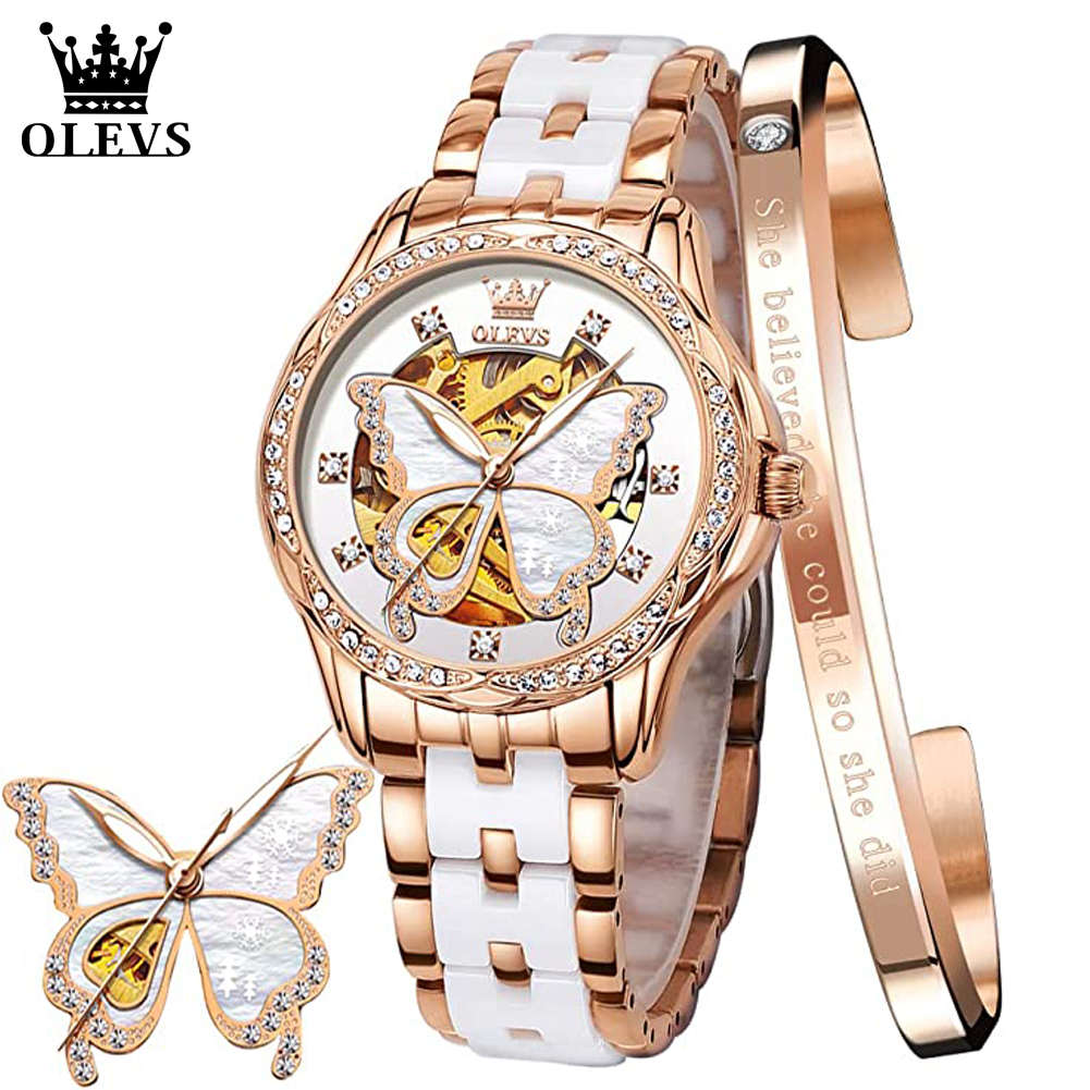 OLEVS Women's Automatic Watche - đánh giá và giá Push Button Tactile